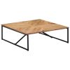 vidaXL Coffee Table 43.3"x43.3"x14.1" Solid Acacia Wood