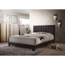 Masate Queen Bed in Espresso PU