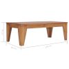 vidaXL Coffee Table 47.2"x23.6"x15.7" Solid Teak Wood