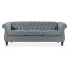 84" Rolled Arm Chesterfield 3 Seater Sofa.