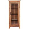 vidaXL Highboard 19.6"x11.8"x43.3" Solid Sheesham Wood