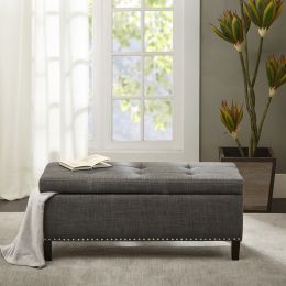 [Only support Drop Shipping Buyer] Shandra II Tufted Top Storage Bench (Color: as pic)